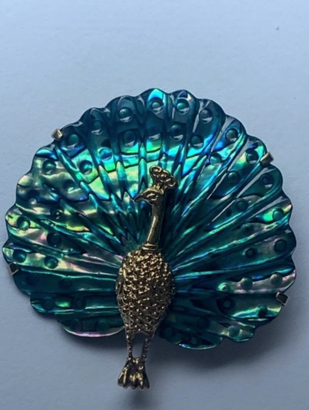 Vintage Peacock Brooch